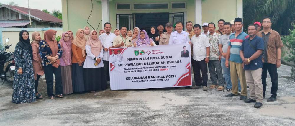 Muskelsus Pembentukan Koperasi Kelurahan Merah Putih di Dumai Rampung 100 Persen, Kini Tengah Menggesa Legalitas 
