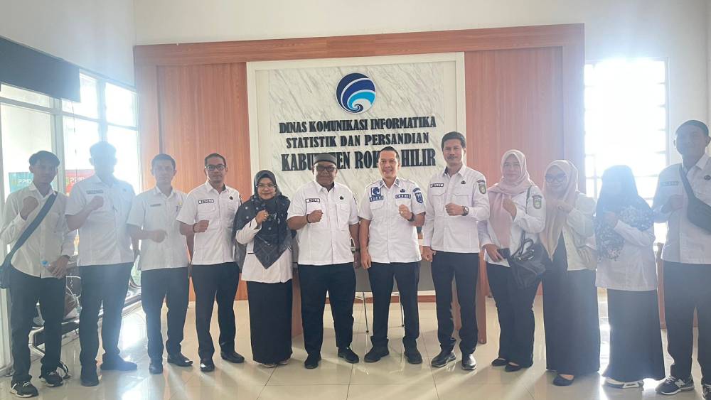 Tingkatkan Tata Kelola Interoperabilitas Data pada Portal Satu Data Indonesia, Diskominfotiksan Dumai Studi Tiru ke Rokan Hilir