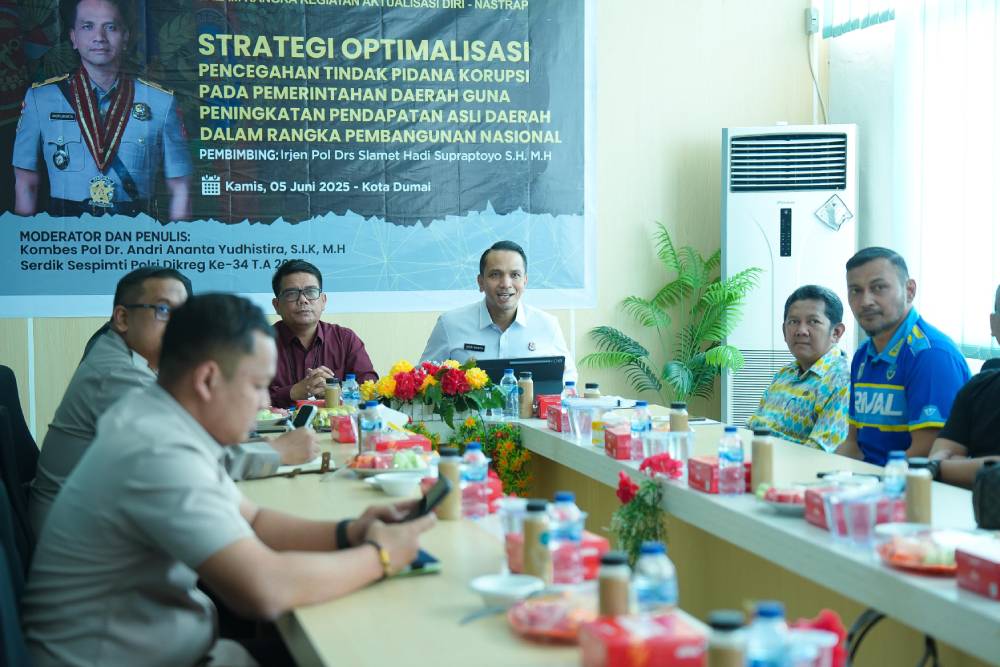 Laksanakan Program Aktualisasi Diri-Nastrap Sespimti Polri 2025: Kombes Pol Andri Ananta Yudhistira Gelar FGD di Dumai Kota Idaman, Angkat Isu Strategi Optimalisasi Pencegahan Korupsi di Daerah Guna Peningkatan PAD