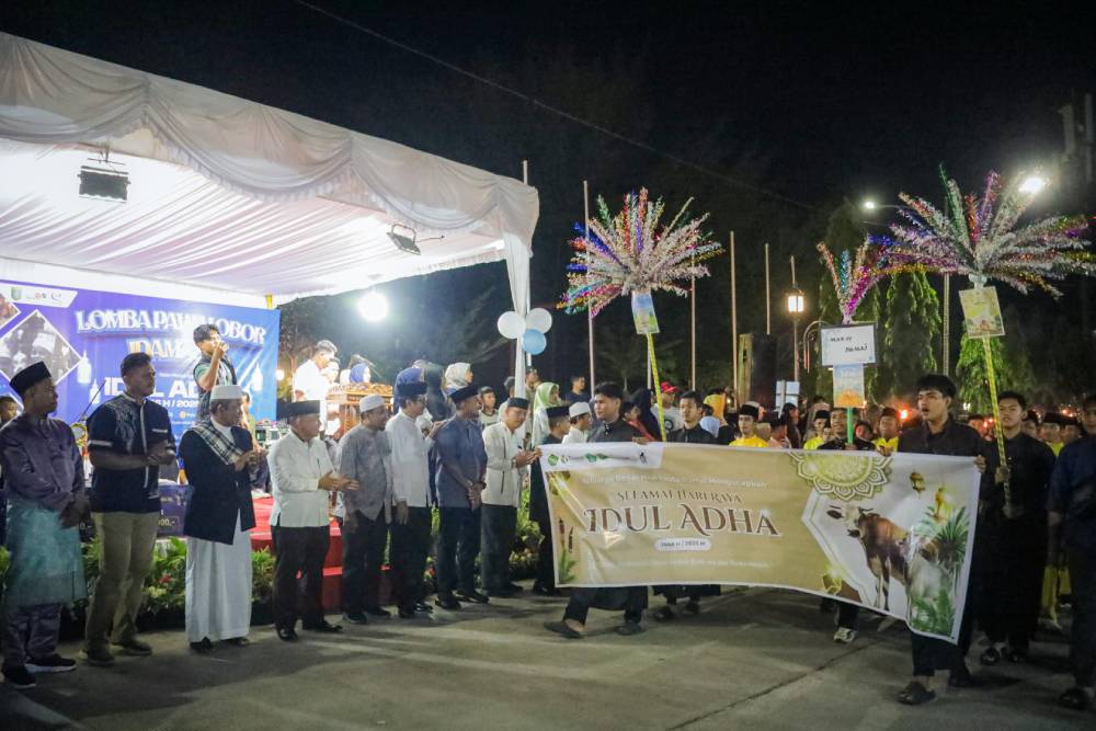 Takbir Keliling dan Pawai Obor Idaman II Semarakkan Idul Adha di Kota Dumai, Sekdako Dumai : Tingkatkan Keimanan serta Ketaqwaan  