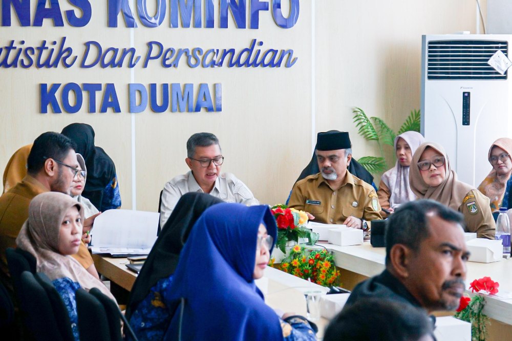 Di Hadapan Tim Penilai, Asisten I Paparkan Kinerja Kota Dumai Dalam Pelaksanaan 8 Aksi Konvergensi Percepatan Penurunan Stunting 2024