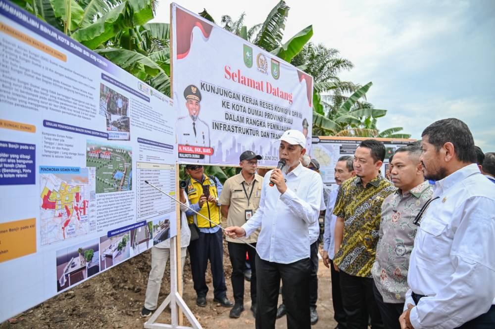 Rombongan Komisi V DPR RI Sambangi Kota Dumai, Sambut Baik Pemaparan Wako Paisal Tentang Jalan Parit Kitang Dan Penanggulangan Banjir Air Rob
