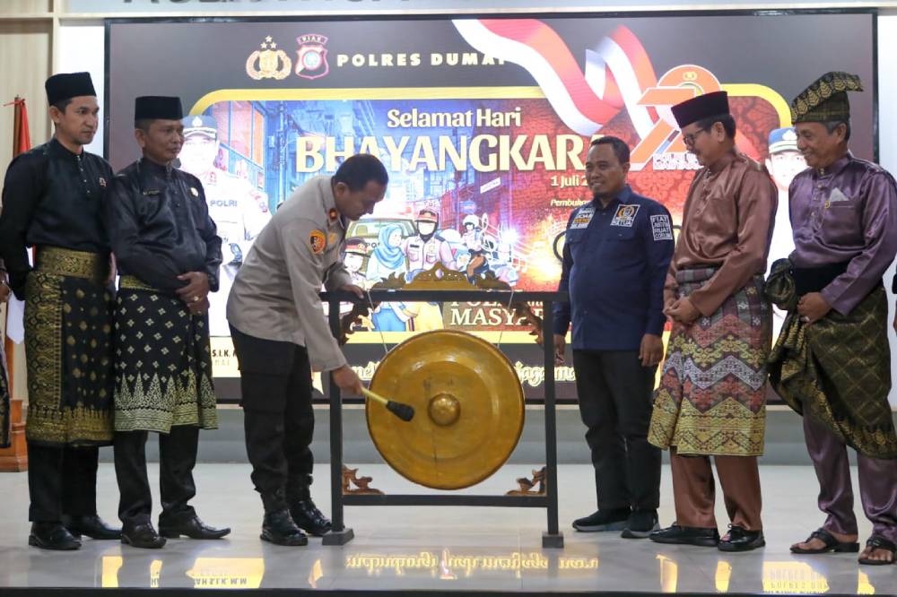 Rayakan Hari Bhayangkara, Polres Dumai Ajak Generasi Muda Ekspresikan Cinta Tanah Air Lewat Karya Seni