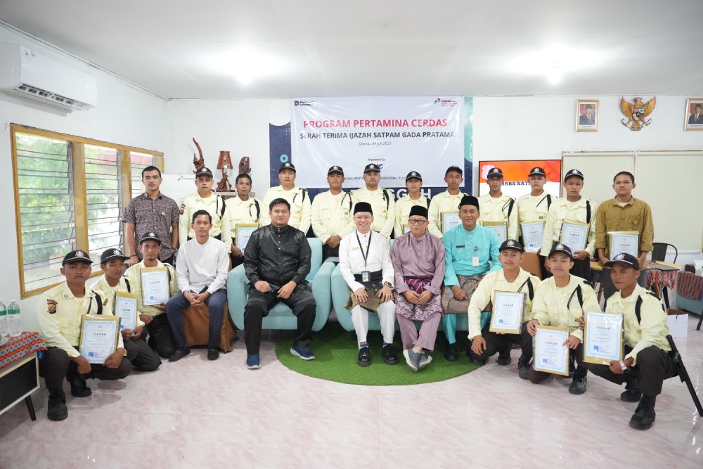 Ciptakan Peluang Kerja, PT KPI Kilang Dumai Bersama LAZ MHC Serahkan Ijazah Diksar Satpam Program Pertamina Cerdas, Pemko Dumai Apresiasi