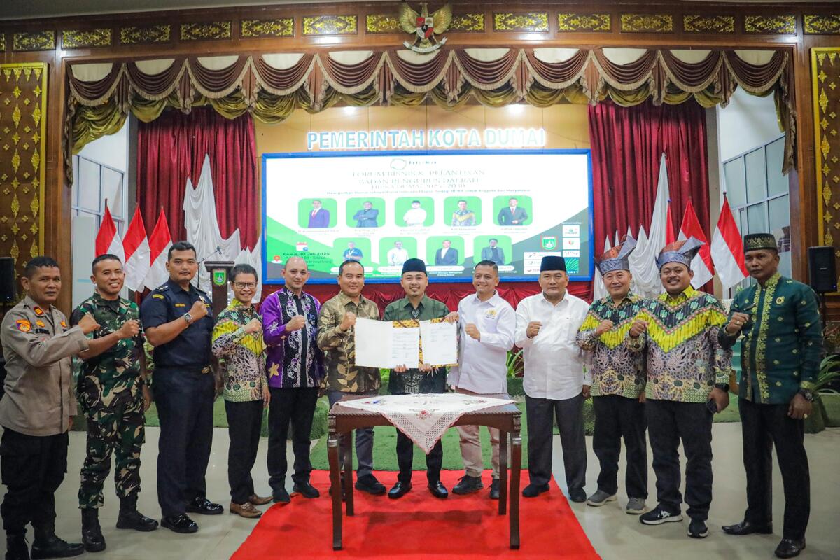 Forum Bisnis dan Pelantikan BPD HIPKA Dumai Masa Bakti 2025-2030 Sukses Terlaksana, Berikut Pesan Wawako Sugiyarto Kepada Pengurus