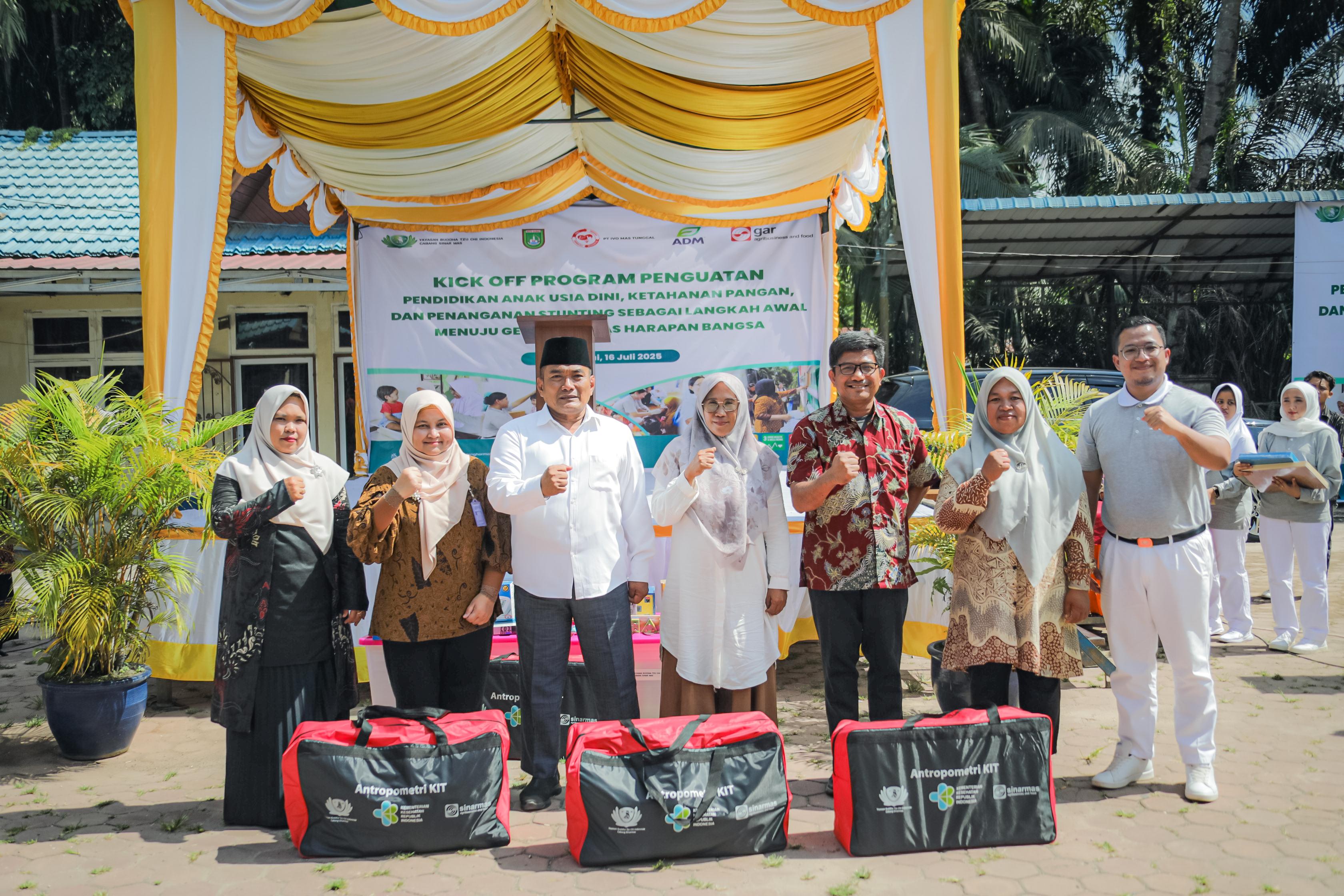 Dumai Menuju Generasi Emas: Kick Off Program PAUD, Ketahanan Pangan, dan Penanganan Stunting Resmi Dimulai