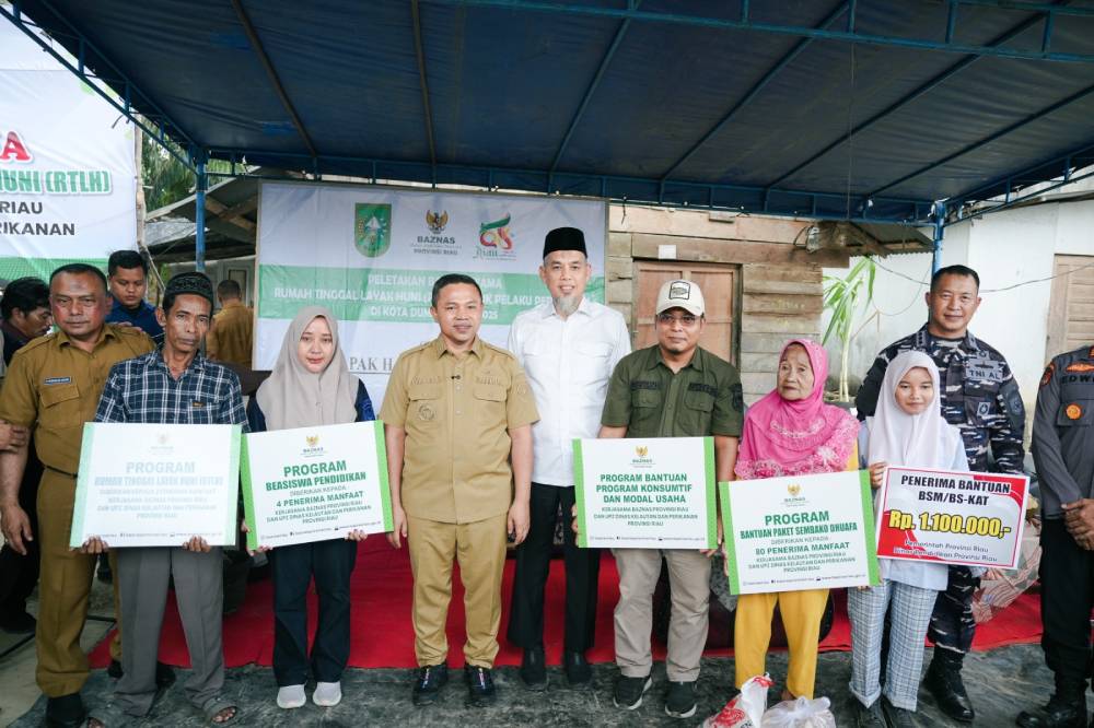 2 Unit RTLH Dibangun Bagi Pelaku Perikanan di Kelurahan Sungai Geniot, Gubri: Komitmen Kita Dukung Pengembangan Sektor Kelautan dan Perikanan di Pesisir Riau