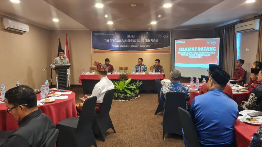 Apresiasi Tim Pengawasan Orang Asing, Plt Asisten III: Semua Pihak Harus Terlibat Cegah TPPO dan TPPM di Kota Dumai 