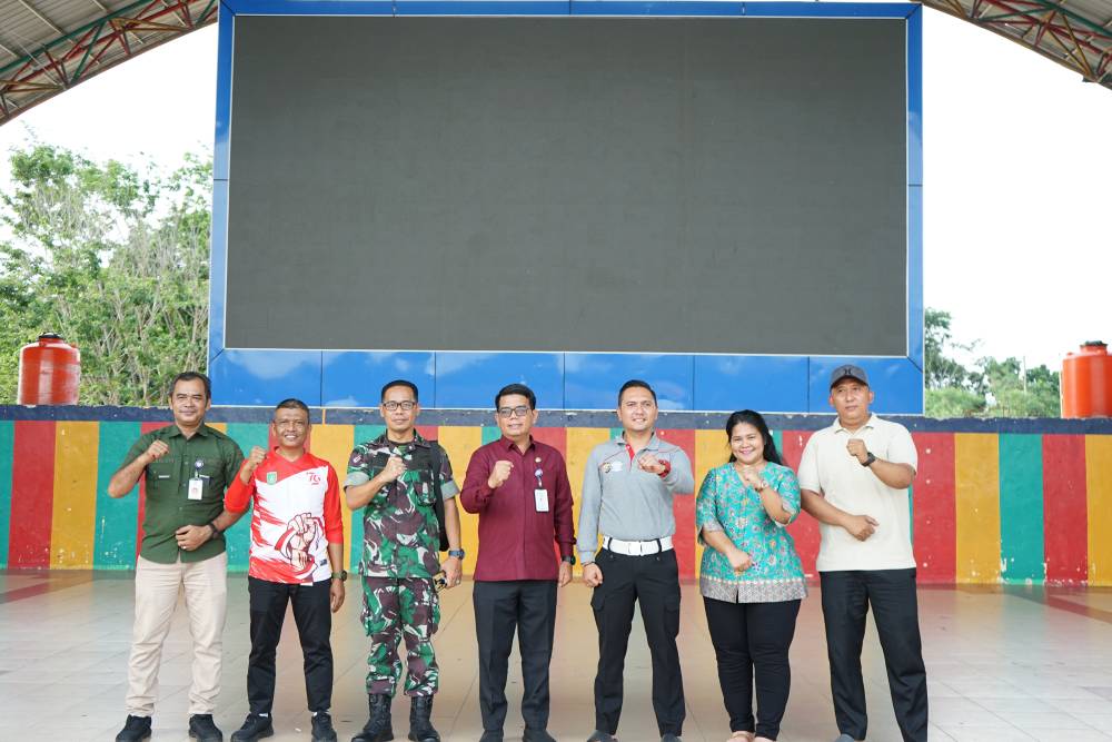 Sambut HUT ke-80 RI, Pemko Dumai Bersama TNI-Polri Tinjau Kesiapan Lokasi Upacara di Taman Bukit Gelanggang