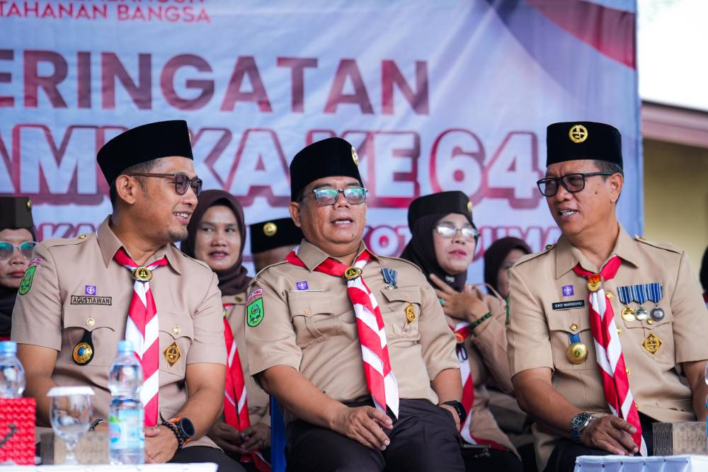 Upacara Peringatan Hari Pramuka ke-64 di Dumai Berlangsung Khidmat, Dorong Kolaborasi Membangun Ketahanan Bangsa