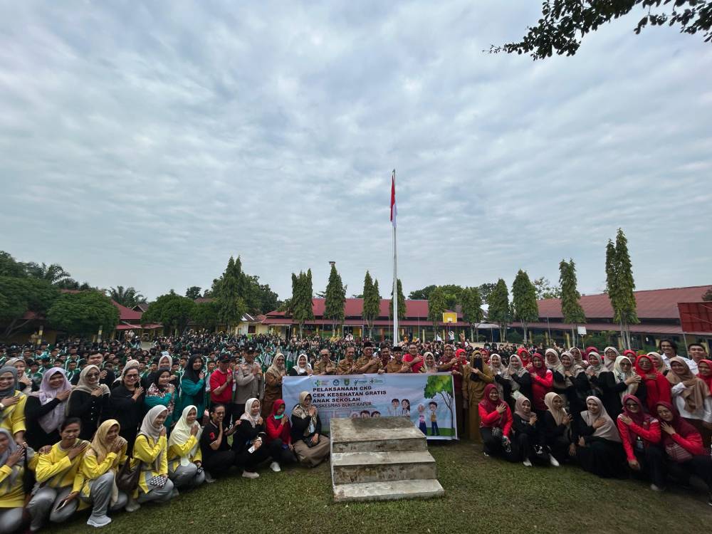 Cek Kesehatan Gratis (CKG) Sekolah Dilaksanakan Pada SMAN 3 Dumai, Pemko Dumai Targetkan 50% Masyarakat Bisa Laksanakan CKG
