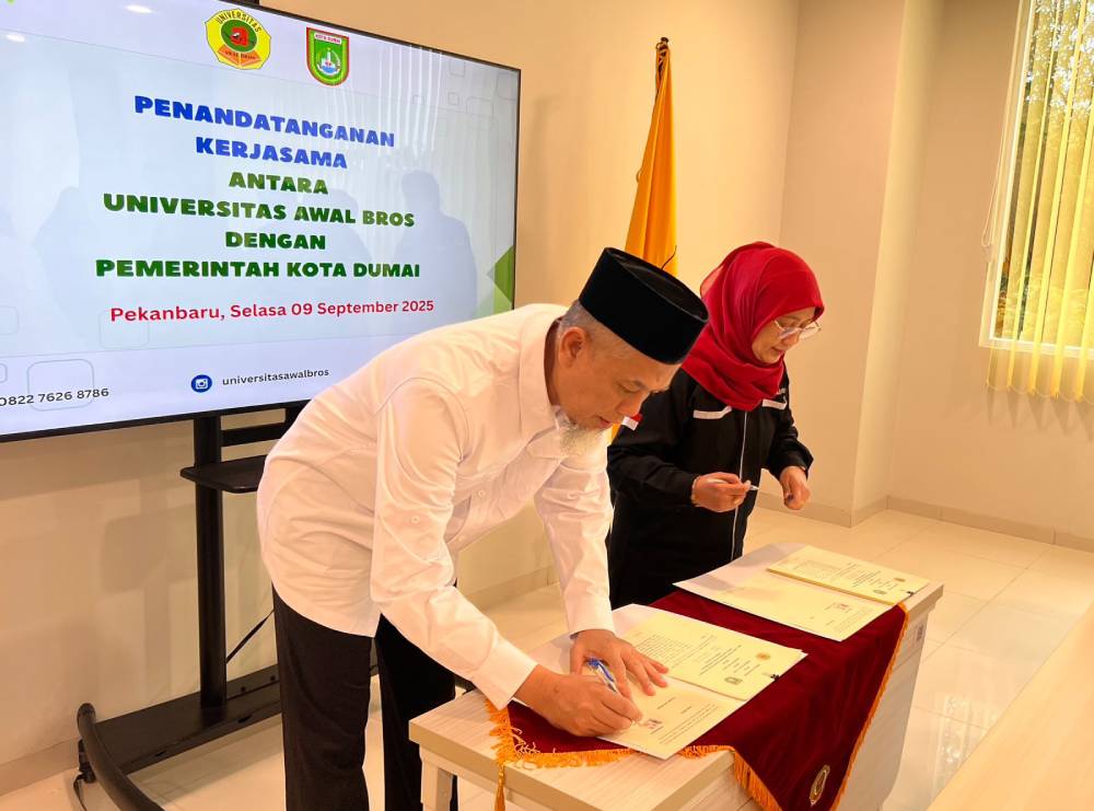 Wako H Paisal Teken MoU Bersama Pihak Universitas Awal Bros, Perkuat Kolaborasi Bidang Pendidikan dan Pengembangan SDM