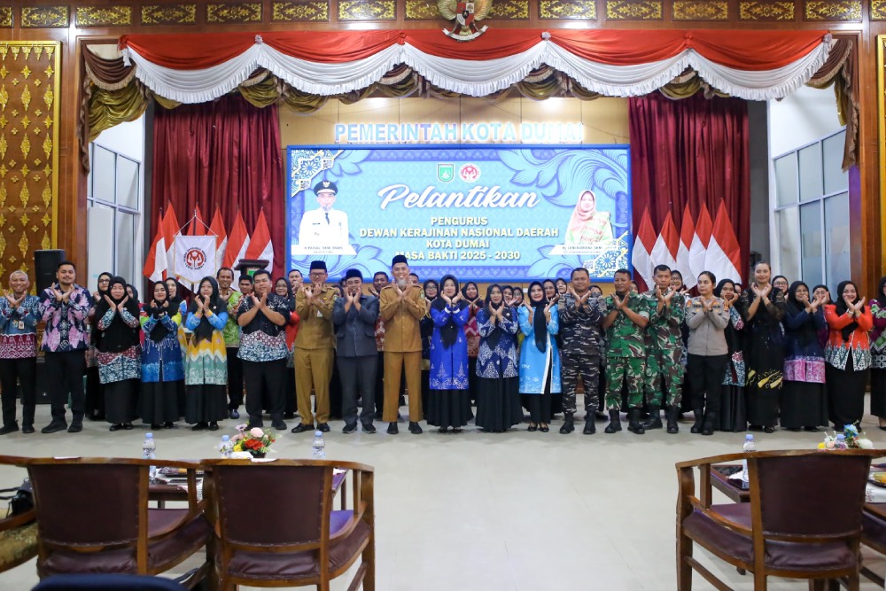 Ketua Dekranasda Kota Dumai Lantik Pengurus Baru, Dorong UMKM Jadi Penggerak Ekonomi 