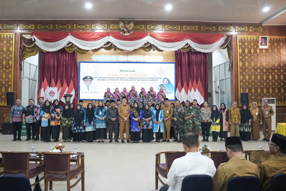 Bunda Literasi Kota Dumai Lantik Tim Pendukung dan Bunda Literasi Kecamatan, Targetkan Peningkatan Literasi Yang Signifikan Terutama Pada Generasi Muda