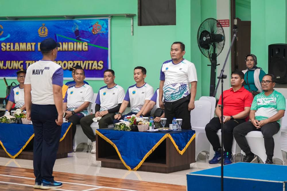 Wawako Dumai Buka Turnamen Badminton HUT ke-80 TNI AL, Ajang Pererat Silaturahmi dan Sportivitas