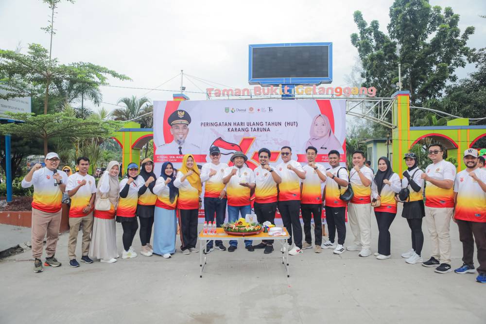 Semarak HUT ke-65, Karang Taruna Dumai Gelar Senam Bersama dan Donor Darah, Wawako Sugiyarto Beri Apresiasi