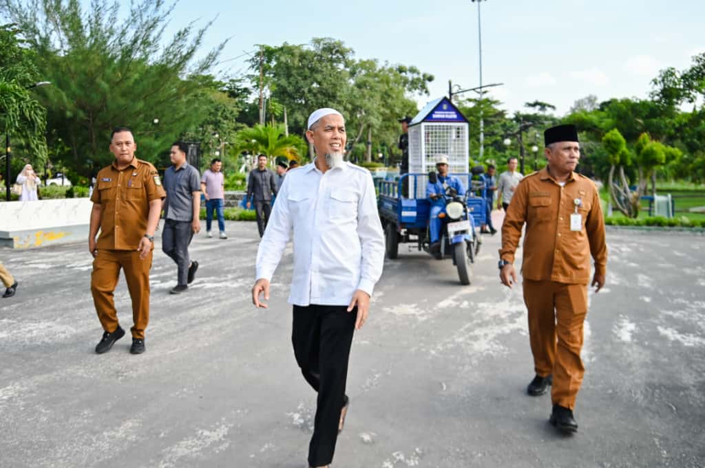 Letak 6 Unit Tempat Pembuangan Khusus Sampah Plastik, Wako Paisal Harapkan Kerjasama Pengunjung dan Masyarakat Kota Dumai