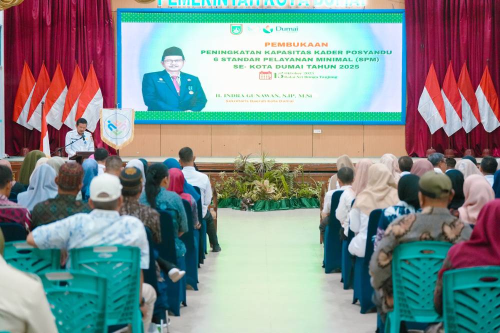 Tingkatkan Kapasitas Kader Posyandu, Pemko Dumai Laksanakan Pelatihan 6 SPM, Guna Capai Pelayanan Maksimal