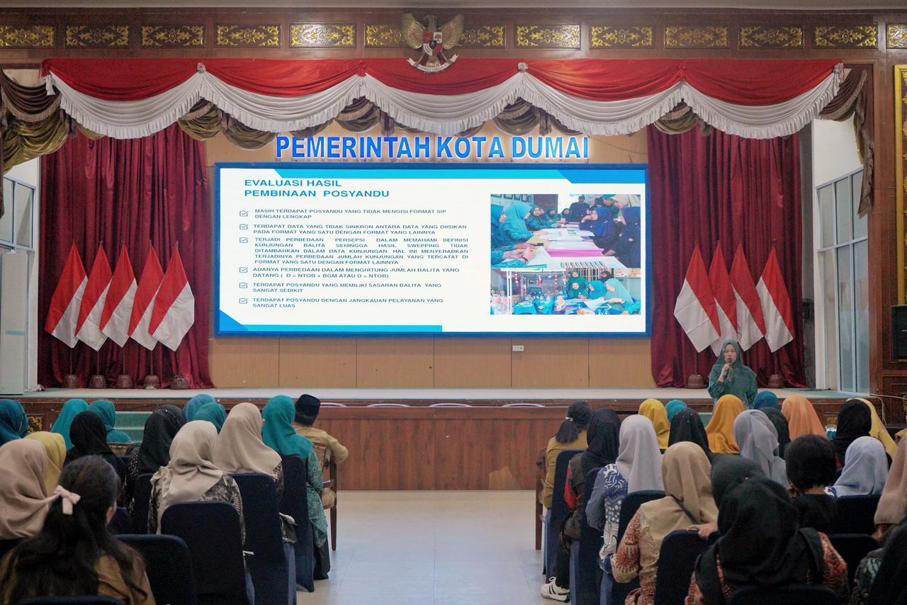 Tingkatkan Kualitas Kader Posyandu, Pemko Dumai Laksanakan Peningkatan Kapasitas Kader Posyandu Bidang Kesehatan se-Kota Dumai