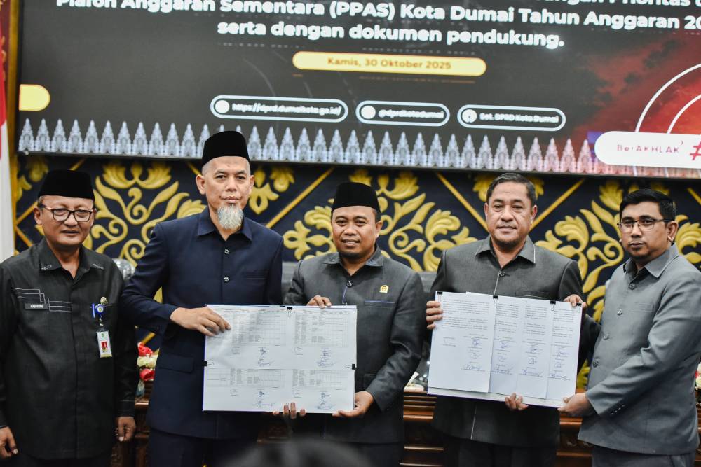 Pemko dan DPRD Kota Dumai Sepakat KU-APBD/PPAS TA 2026 Rp.2,2 Triliun, Wako H. Paisal Apresiasi Sinergi TAPD dan Banggar
