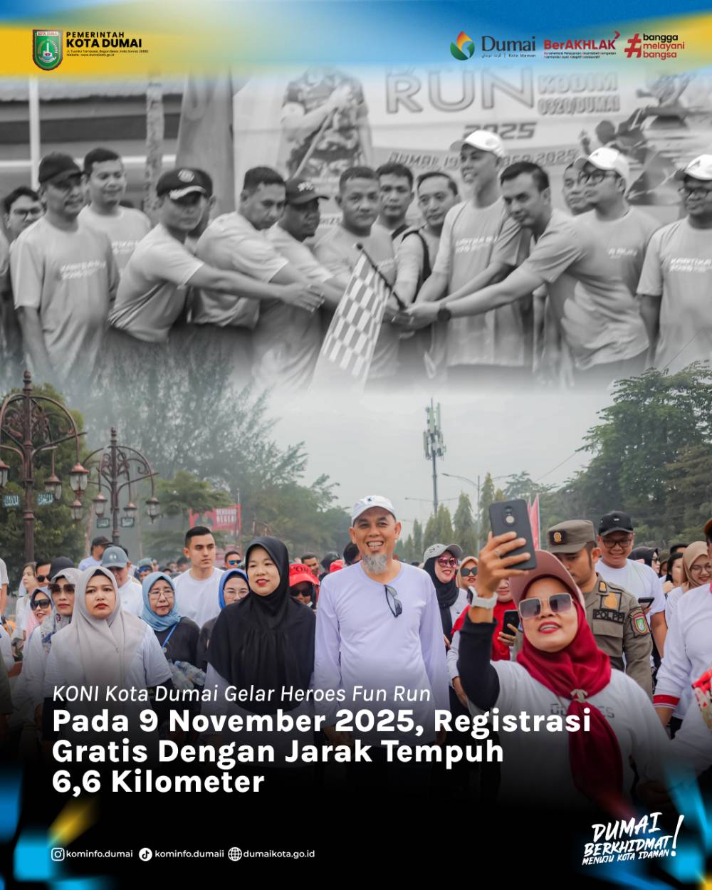 KONI Kota Dumai Gelar Heroes Fun Run Pada 9 November 2025, Registrasi Gratis Dengan Jarak Tempuh 6,6 Kilometer