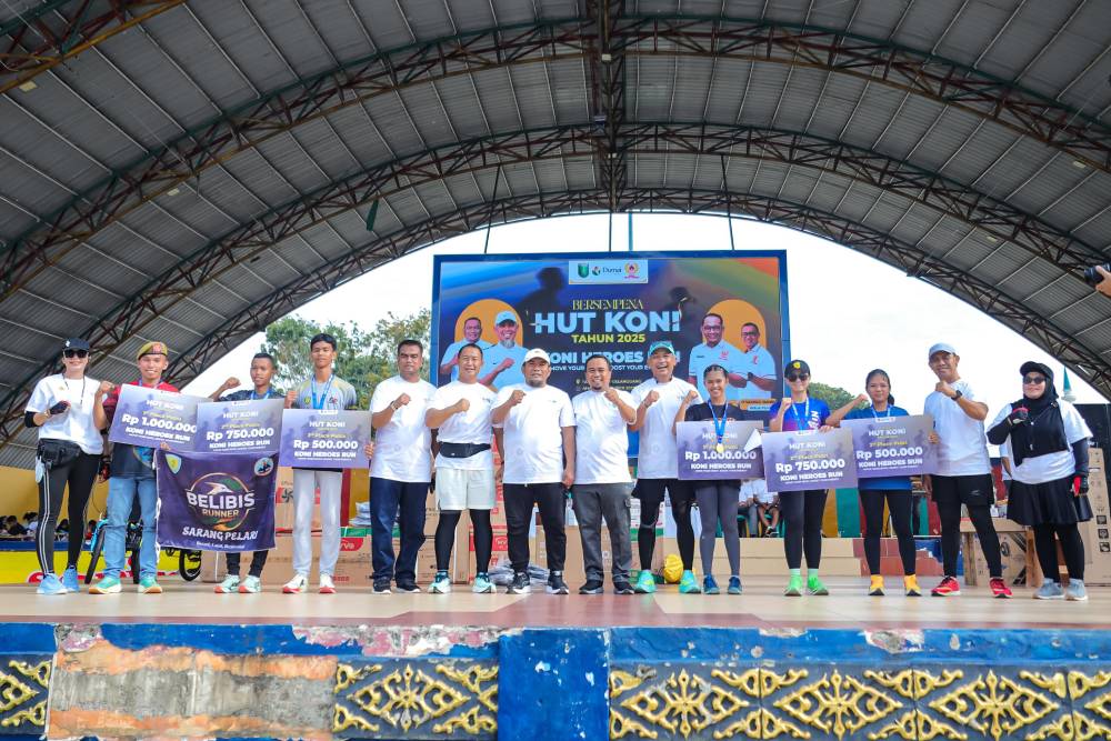 Hadiri KONI Heroes Fun Run, Wawako Sugiyarto Apresiasi Antusias Ribuan Pelari Kota Dumai