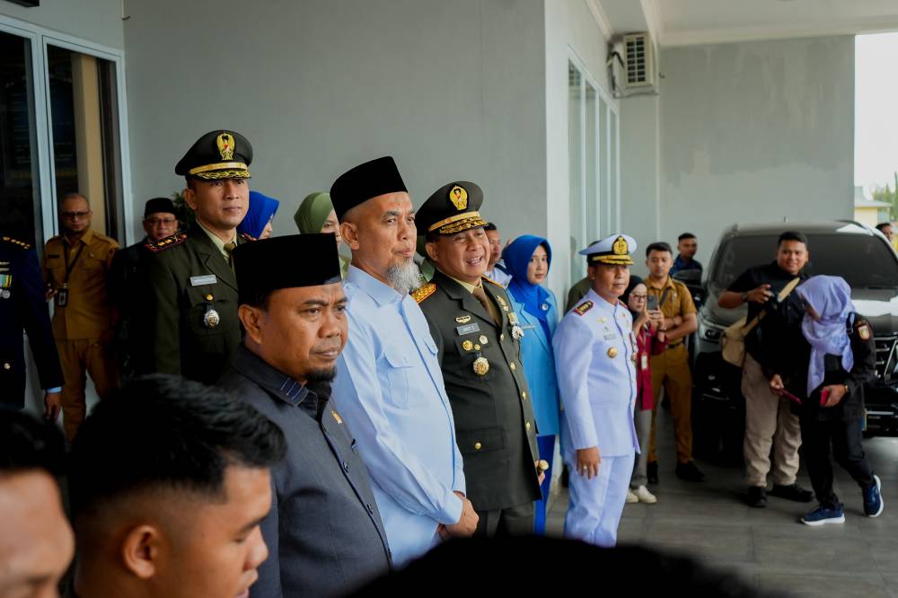 Wako H. Paisal Sambut Hangat Pangdam XIX/Tuanku Tambusai Mayjen TNI Agus Hadi Waluyo di Dumai Kota Idaman