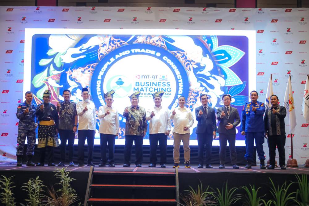 Business Matching Tiga Negara Resmi Dibuka, Plt Gubri: Roro Dumai-Melaka Harus Menjadi Koridor Ekonomi dan Perdagangan Internasional