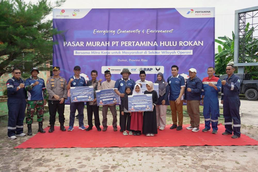 Wujud Kepedulian Sosial, PT Pertamina Hulu Rokan Gelar Pasar Murah untuk Masyarakat Dumai