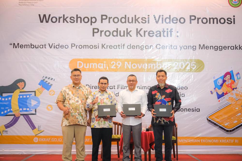 Hadiri Workshop Produksi Video Promosi Produk Kreatif Dari Kemenekraf RI, Sekdako: Pemko Dumai Mengharapkan Bisa Jadi Agenda Rutin Kedepan