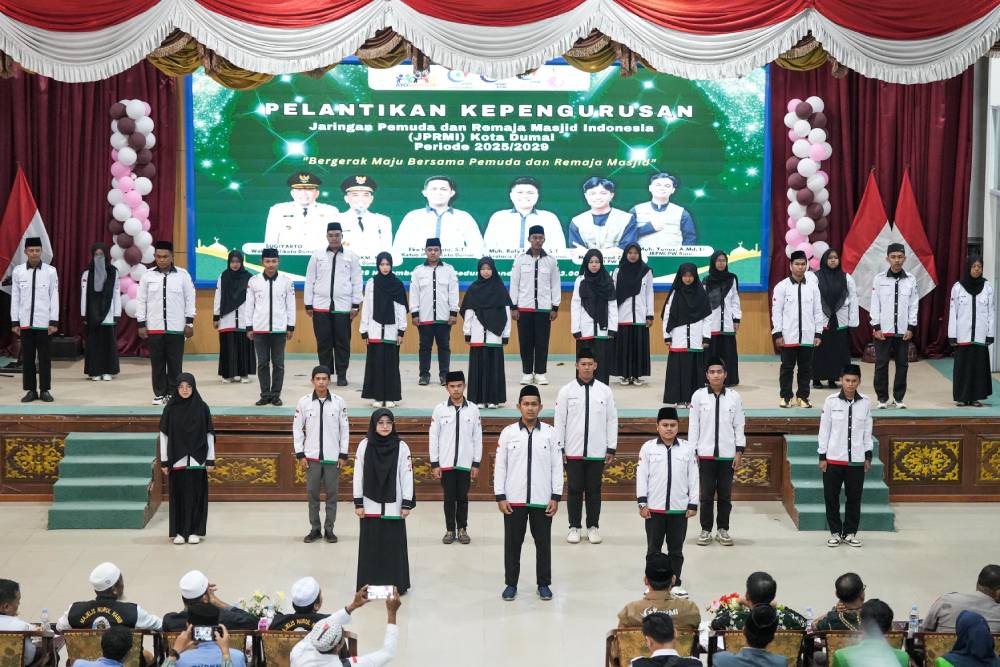JPRMI Kota Dumai Periode 2025-2029 Resmi Dilantik, Pemko Dumai Siap Bersinergi Bergerak Maju Bersama Pemuda dan Remaja Masjid