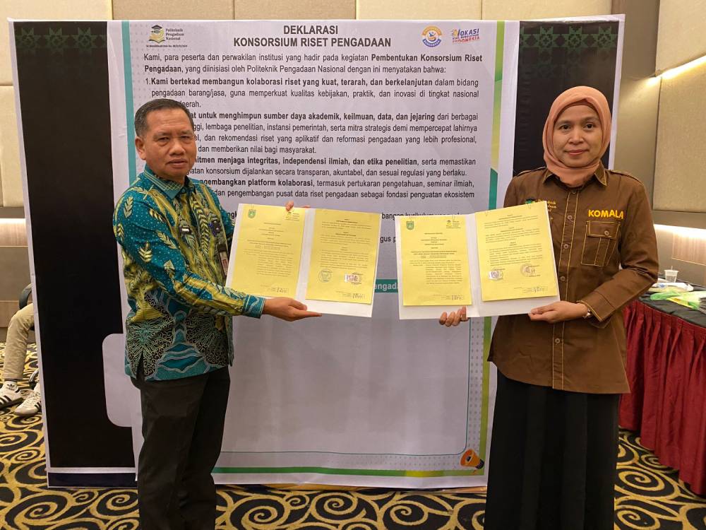 Pemko Dumai Hadiri Seminar Nasional dan Deklarasi Konsorsium Riset Pengadaan yang Ditaja Polteknas, Perkuat Ekosistem PBJ Berkelanjutan
