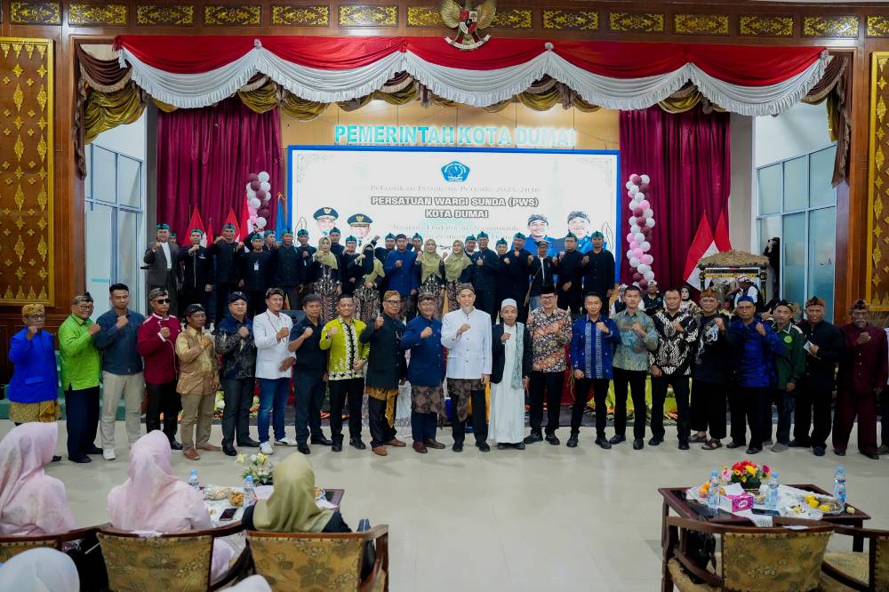 Wali Kota Kukuhkan Pengurus Persatuan Wargi Sunda, Perkuat Harmoni Budaya di Kota Dumai