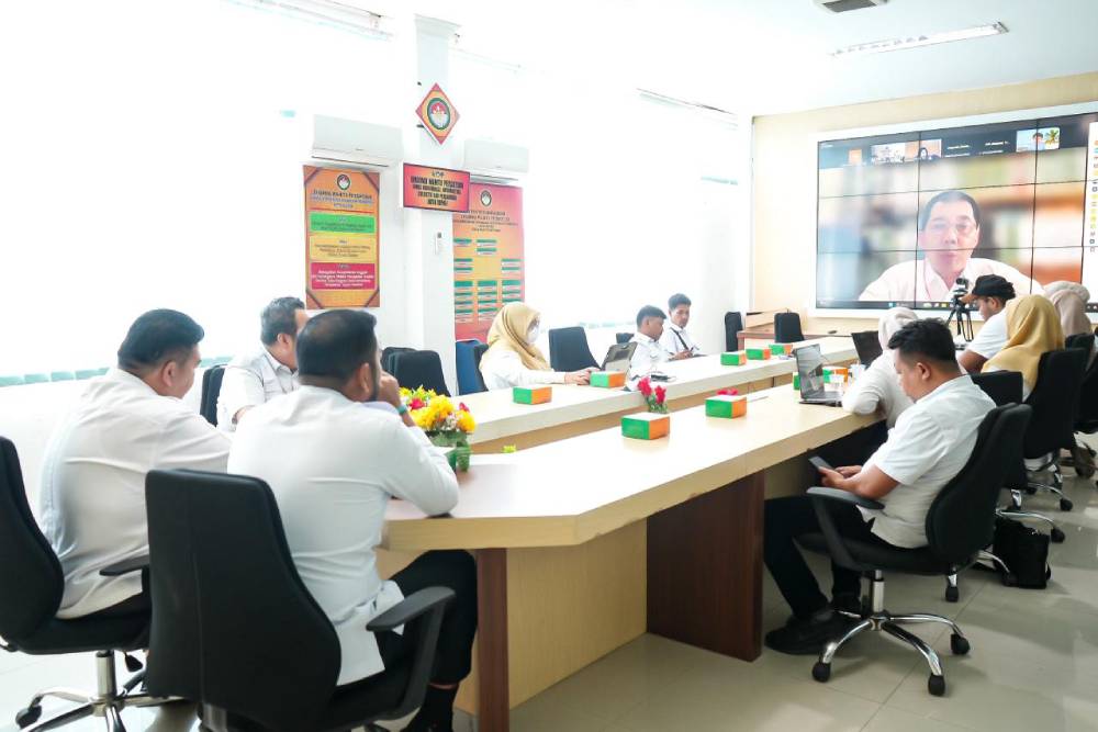 Melalui Virtual Zoom, Kota Dumai Lakukan Validasi Kajian Lingkungan Hidup dan RDTR Kawasan Perkotaan dan Industri