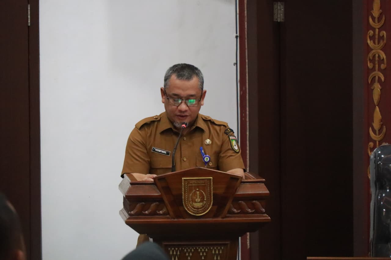 Sekdako Dumai Fahmi Rizal Sampaikan Penjelasan 4 Ranperda 2026 dalam Rapat Paripurna DPRD