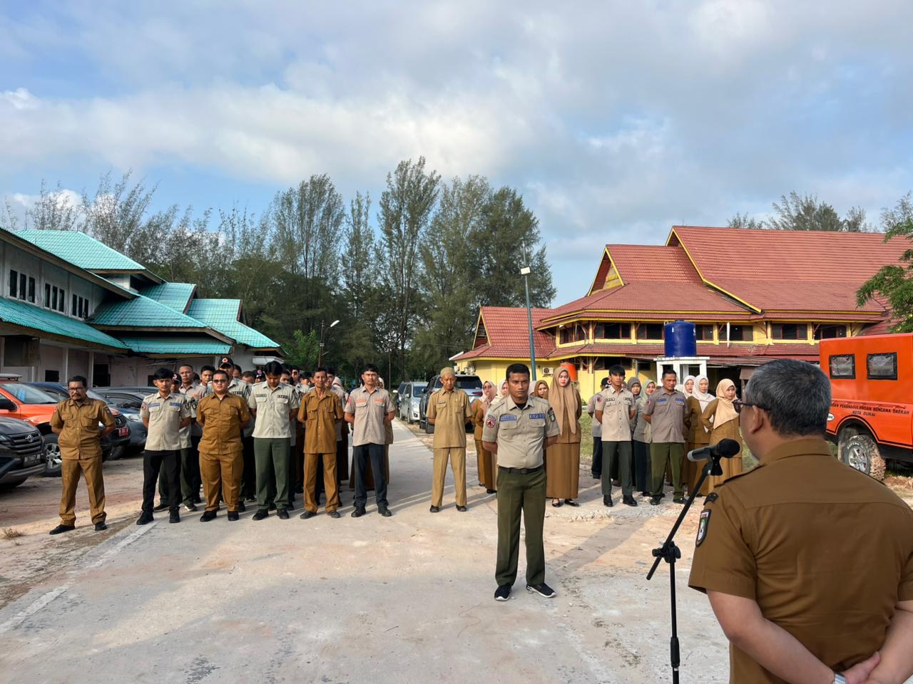 Pimpin Apel di BPBD, Sekdako: Penanggulangan dan Mitigasi Bencana Perlu Dioptimalisasi Untuk Masyarakat Kota Dumai