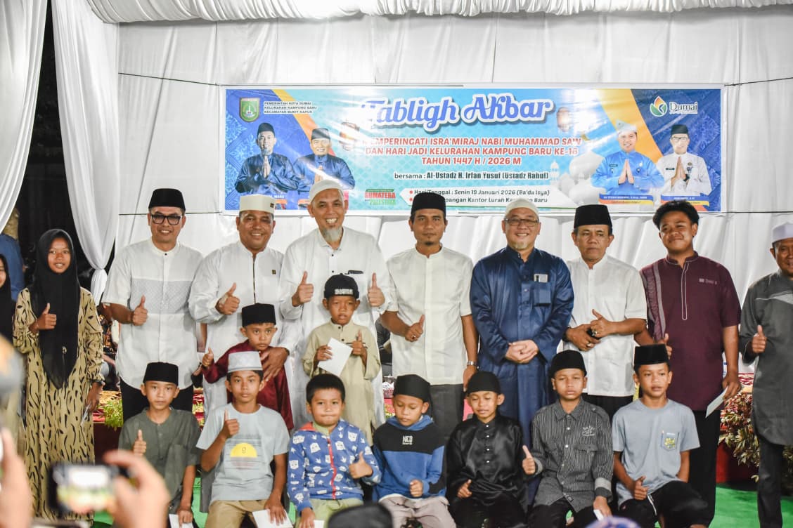 Peringatan Isra Mi’raj Rasulullah SAW di Kelurahan Kampung Baru Dimeriahkan Oleh Ustadz Rahul, Wako Paisal Apresiasi Semangat Dari Masyarakat Setempat