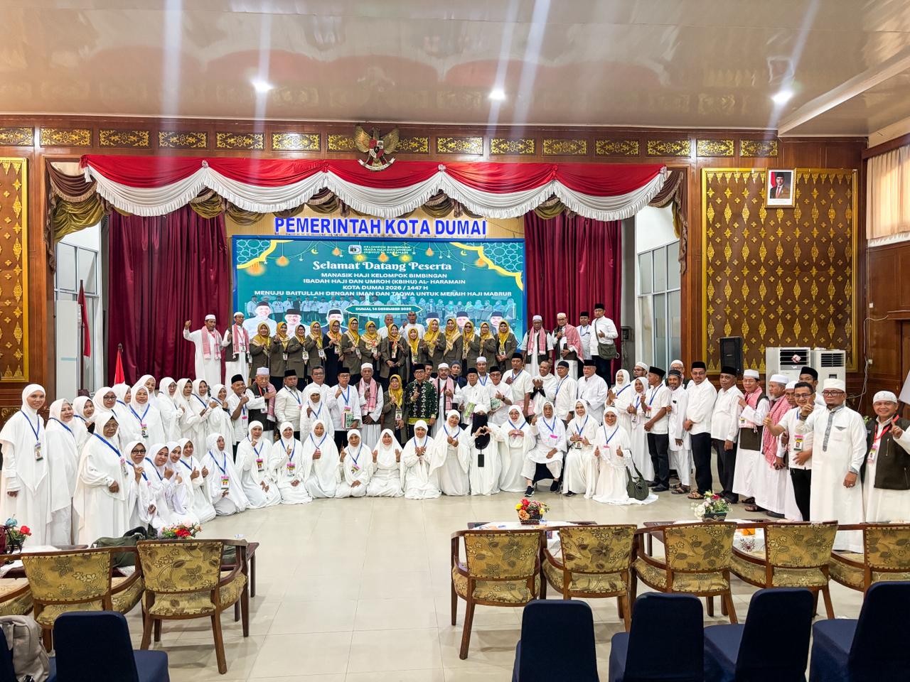 Tuntas! Perjalanan Manasik Haji KBIHU Al-Haramain Dumai Berakhir Haru Penuh Doa