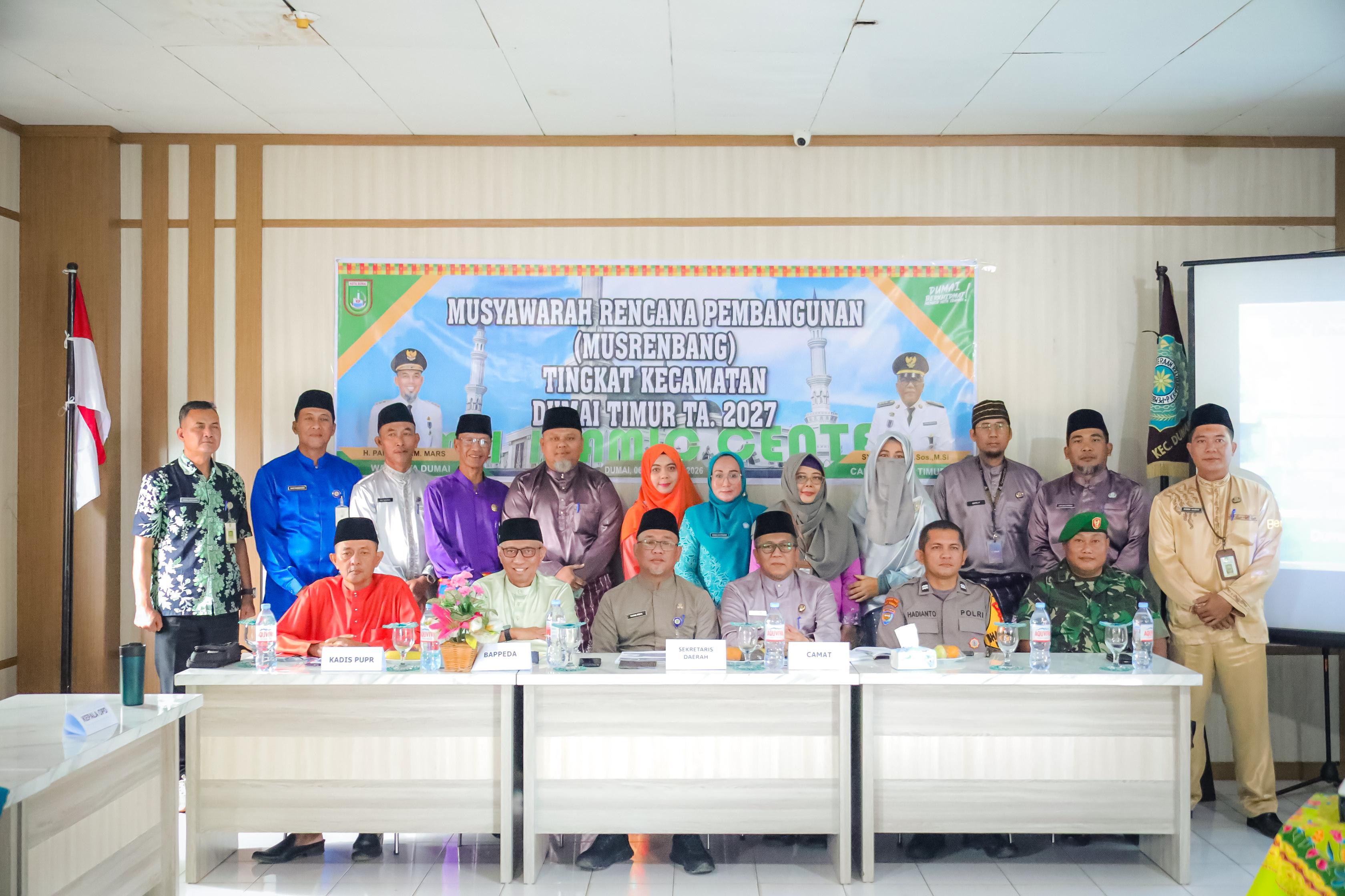Berjalan Lancar, Musrenbang Kecamatan Dumai Timur Proyeksikan Pembangunan Yang Berkelanjutan