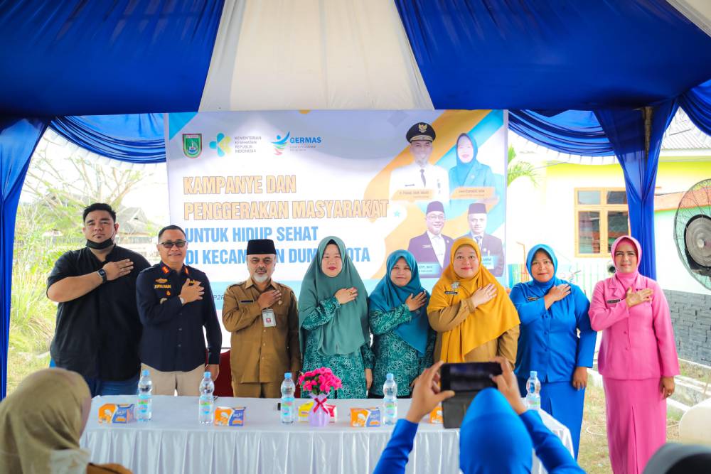 Dinkes Dumai Gelar Kampanye dan Penggerakan Hidup Sehat di Pustu Laksamana, Hj. Leni Ramaini Ajak Wanita Dumai Waspadai Kanker Serviks