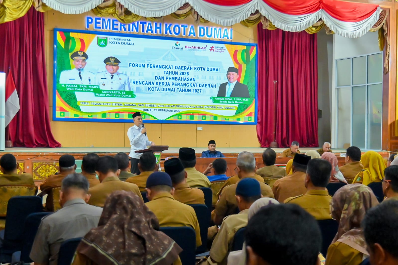 Buka Pelaksanaan Forum Perangkat Daerah Tahun 2026 dan Rencana Kerja Tahun Anggaran 2027, Wako: Pemko Dumai Butuh Dukungan Kuat dari Seluruh Elemen