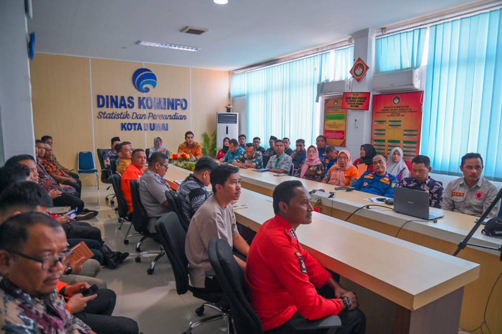 Bersama Badan Penanggulangan Bencana Daerah, Pemko Dumai Gelar Sosialisasi Penggunaan Nomor Tunggal Darurat 112
