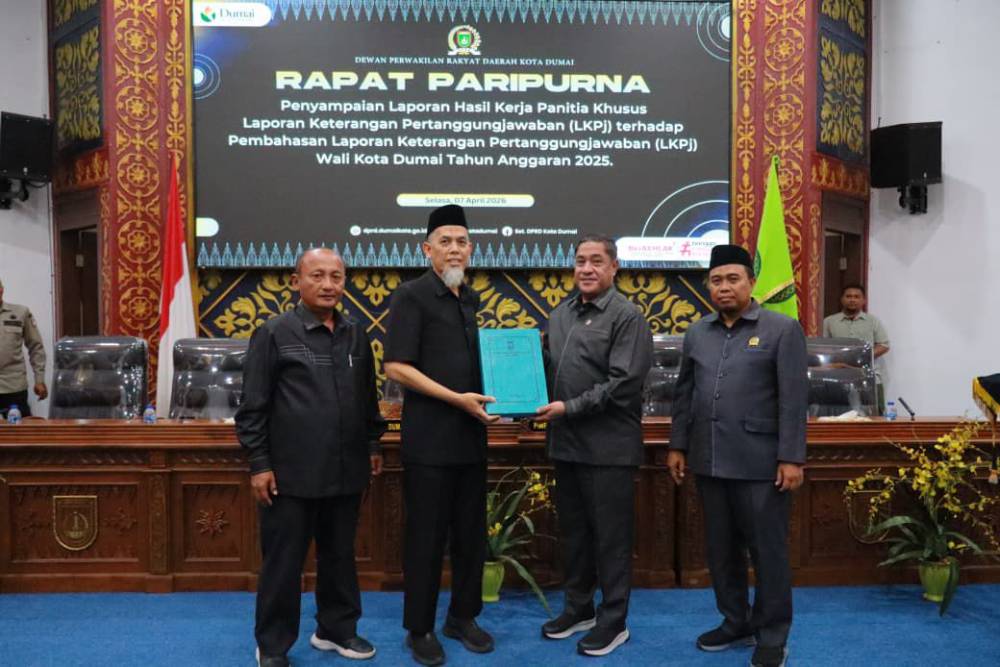 Terima Rekomendasi LKPj 2025 dari Pansus DPRD Dumai, Wako H. Paisal Komitmen Optimalkan PAD dan Pelayanan Publik