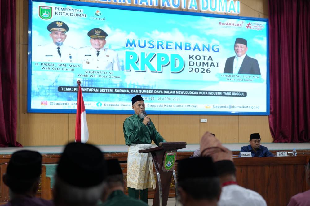 Wako H. Paisal Pimpin Musrenbang RKPD Kota Dumai, Tekankan Sinergi Strategis untuk Pembangunan Prioritas 2027