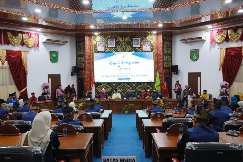 Rapat Paripurna Hari Jadi ke-27, Wako H. Paisal Ajak Seluruh Elemen Pererat Persatuan Bangun Dumai Idaman