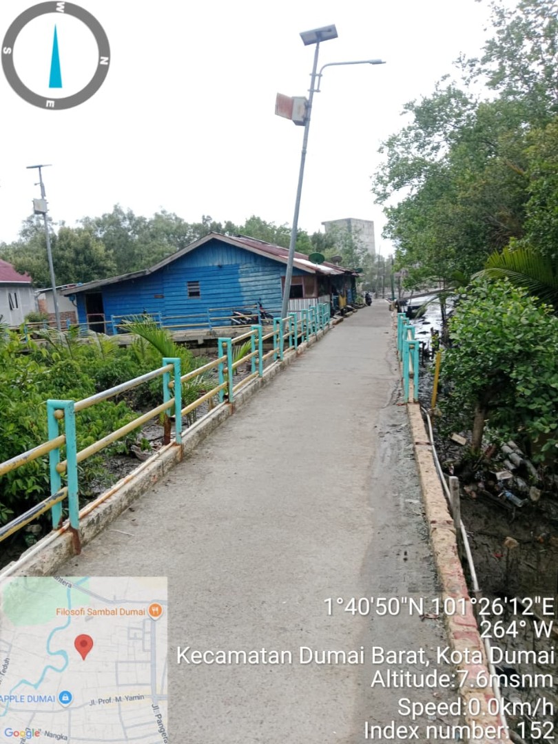 Jembatan Jalan Cendrawasih Tergerus Banjir Rob, BPBD Dumai Rekomendasikan Rekonstruksi Struktur Demi Keselamatan Warga