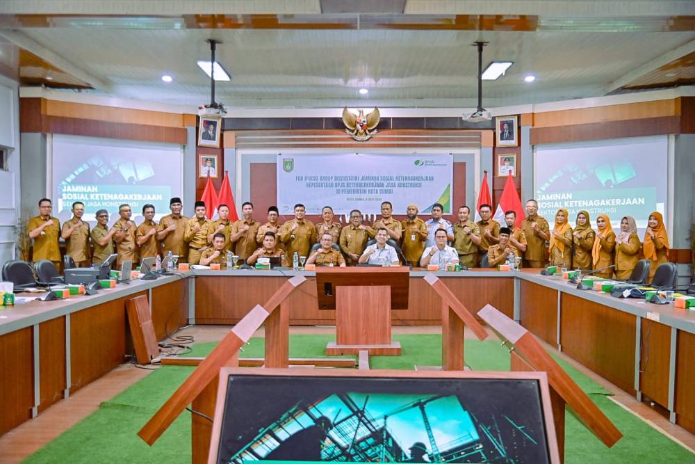 Pemko Dumai dan BPJS Ketenagakerjaan Bersinergi, Pekerja Jasa Konstruksi Dapat Perlindungan