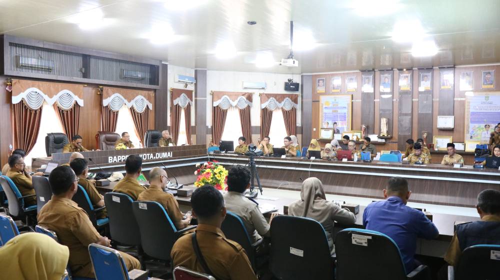 Sekda Fahmi Rizal Pimpin Rapat Pleno Pokja PKP, Targetkan Pengurangan Kawasan Kumuh di Dumai Tuntas