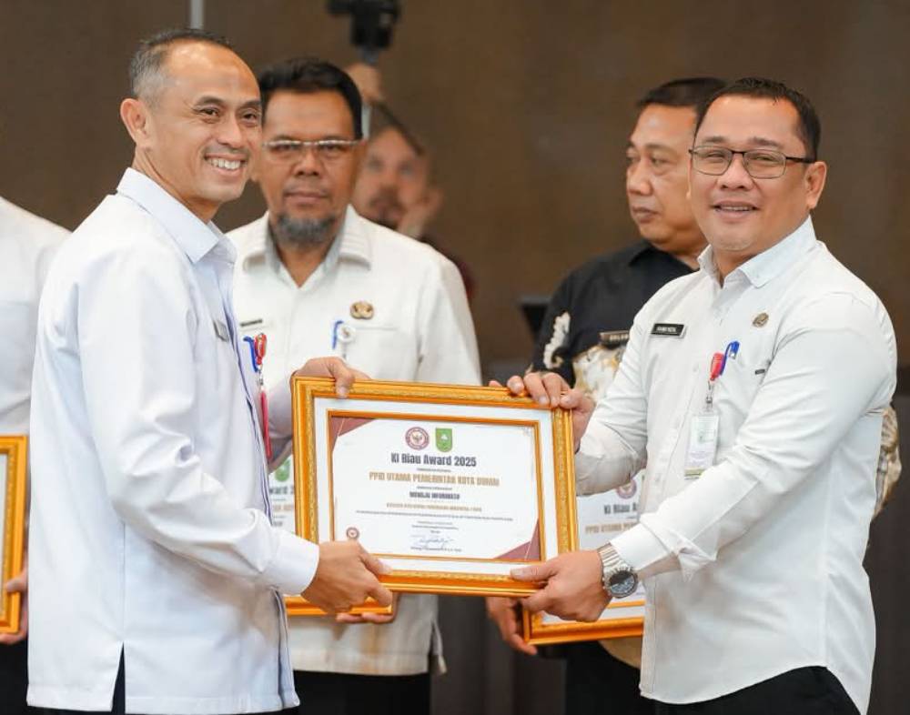 Kembali Berbangga, Pemko Dumai Raih Penghargaan Keterbukaan Informasi Publik dari Komisi Informasi Riau