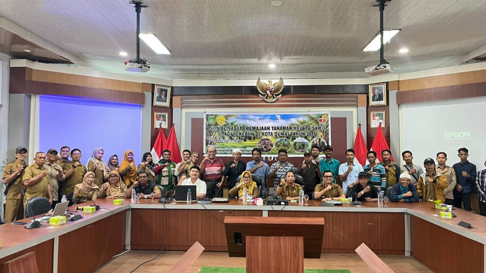 Kejar Target 100 Hektar, DKPP Dumai Gelar Sosialisasi Peremajaan Kelapa Sawit Pekebun Tahun 2026